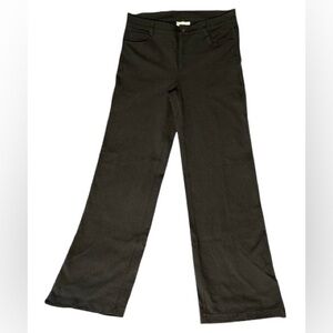Athleta High Rise Black Ponte Wide Leg Stretch Pants Women’s Size 10 Staple